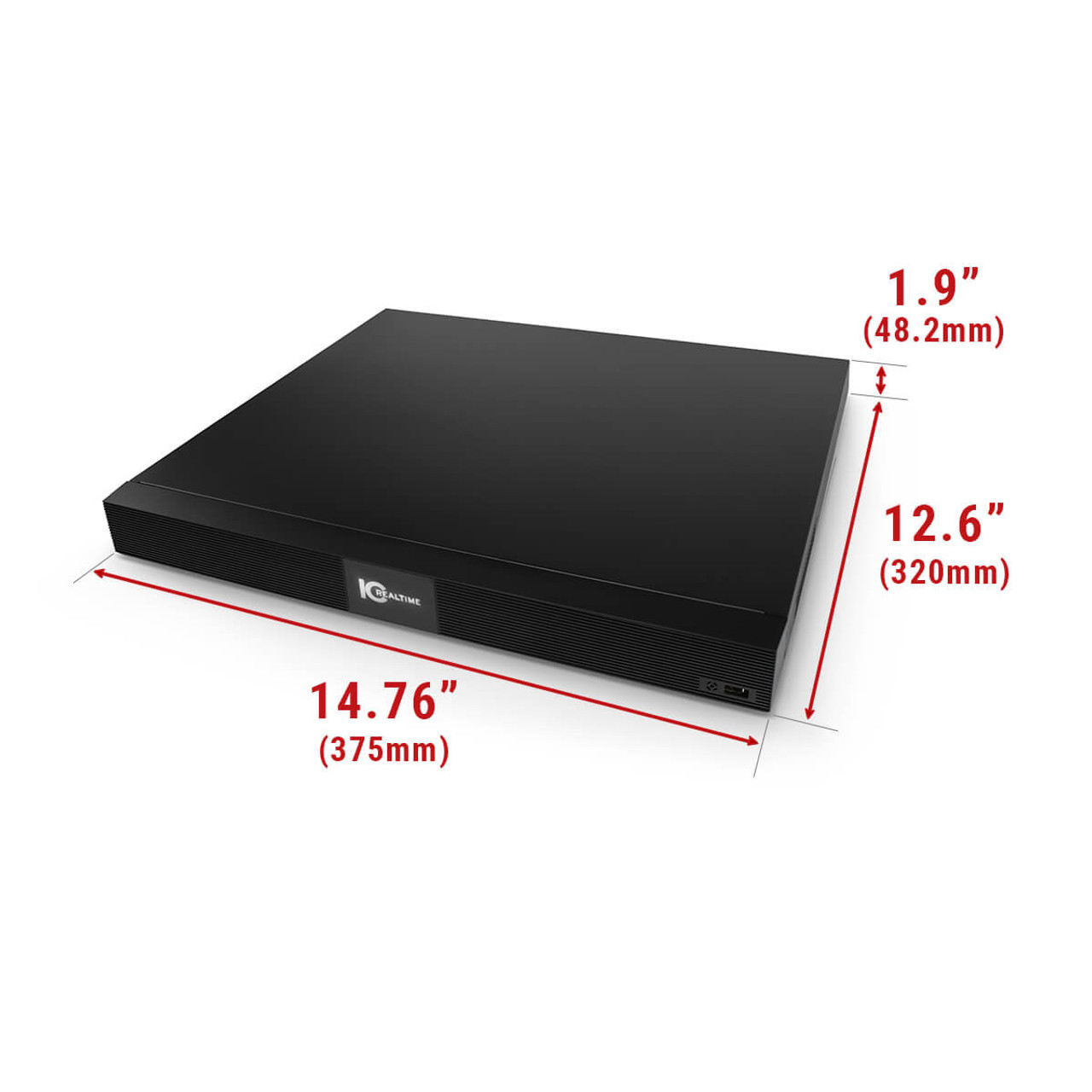 IC Realtime 4K 8-Ch PoE 8MP 2-Bay H.265+ 1U Desk Mount NVR