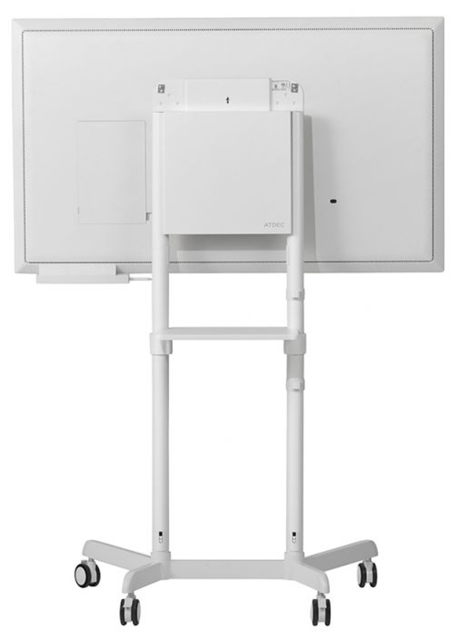 Atdec AD-TVC-70R-W Mobile TV Trolley With Display Rotation (up to 70kg)