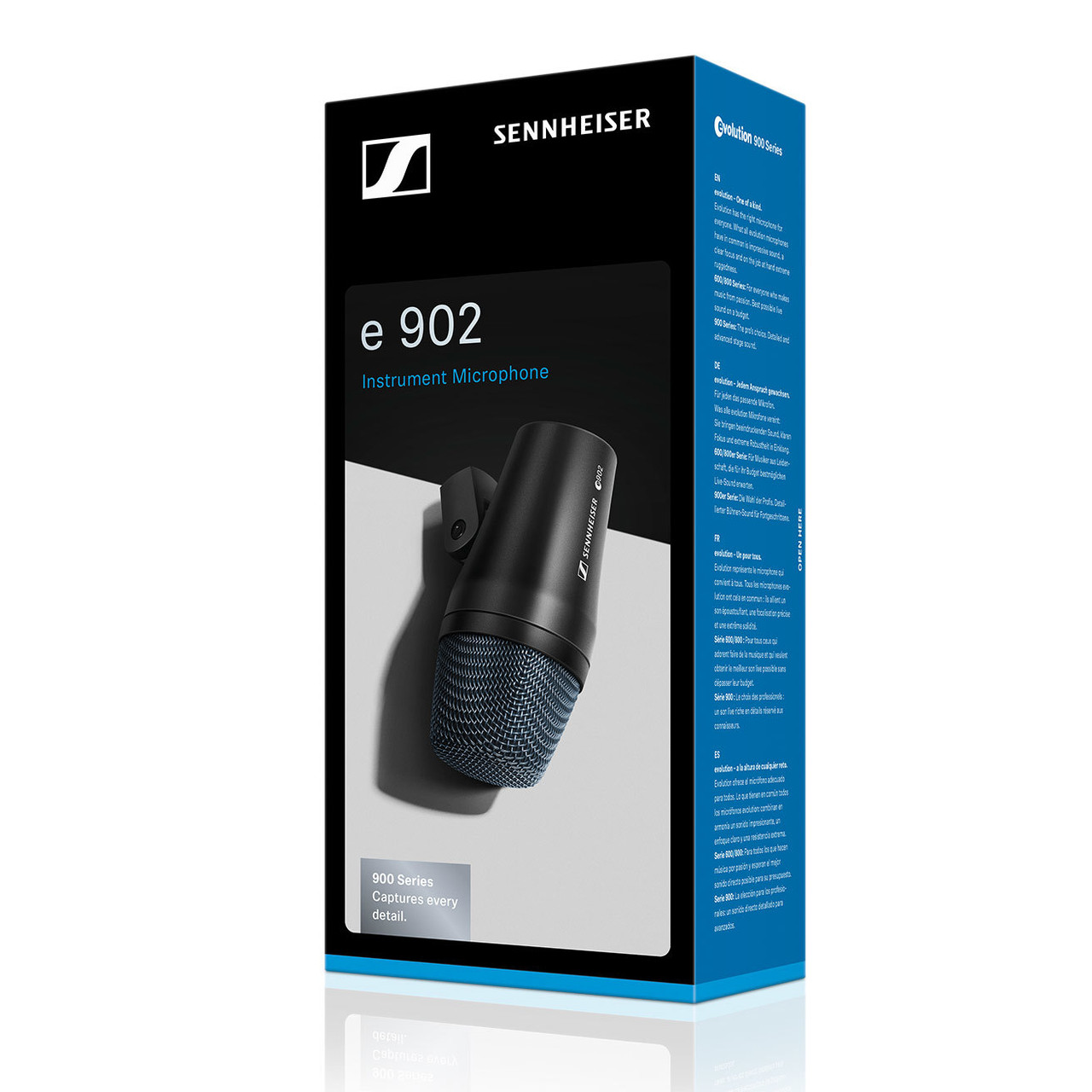 Sennheiser e902 Dynamic Cardioid Bass Microphone For Kick Drums & Bass Guitar