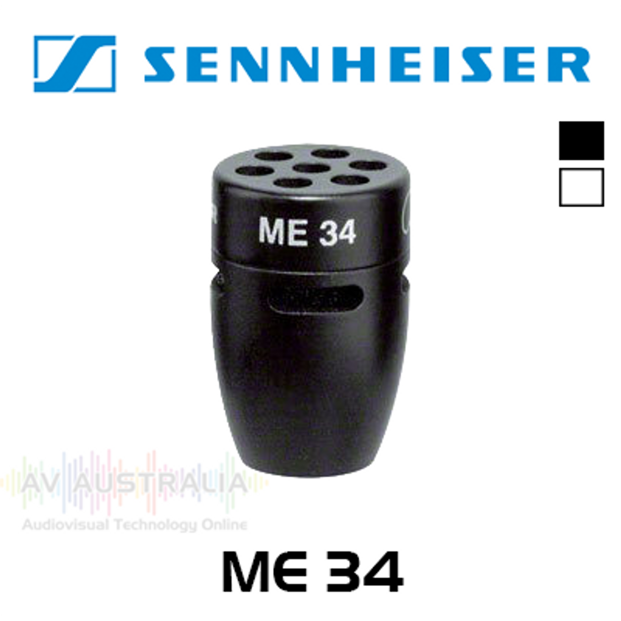 Sennheiser ME34 Cardioid Microphone Capsule Head For MZH Series