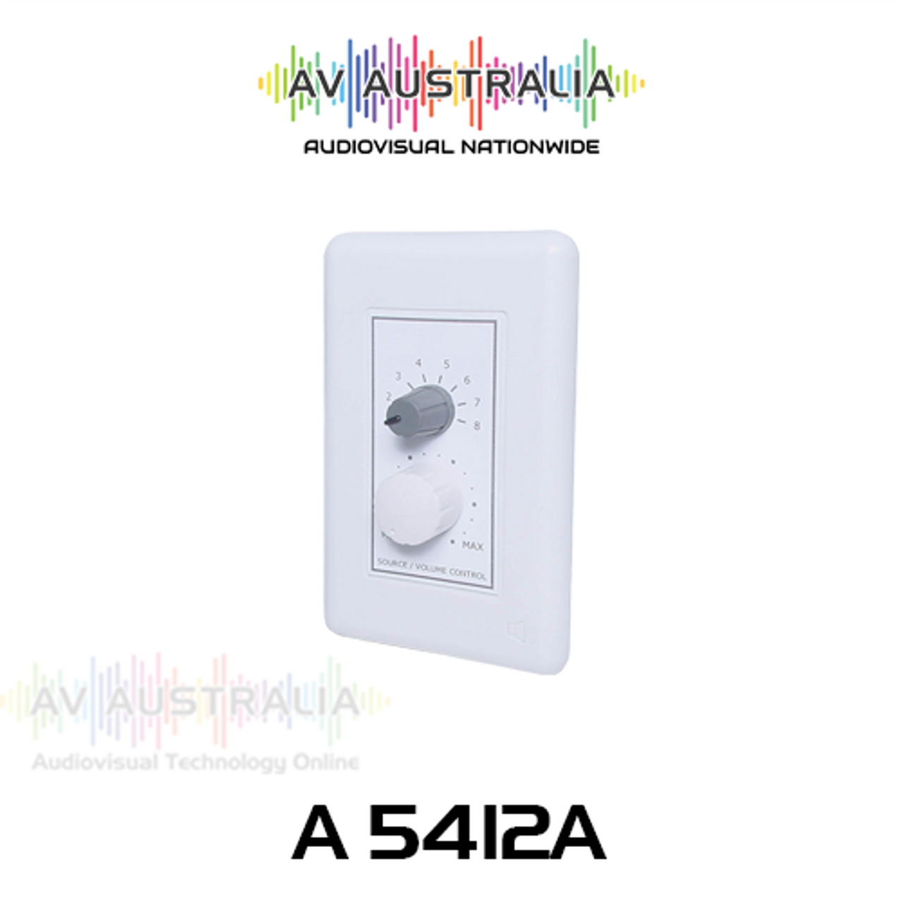 AVA Remote Source & Volume Control Wallplate For Ateis Matrix Mixer