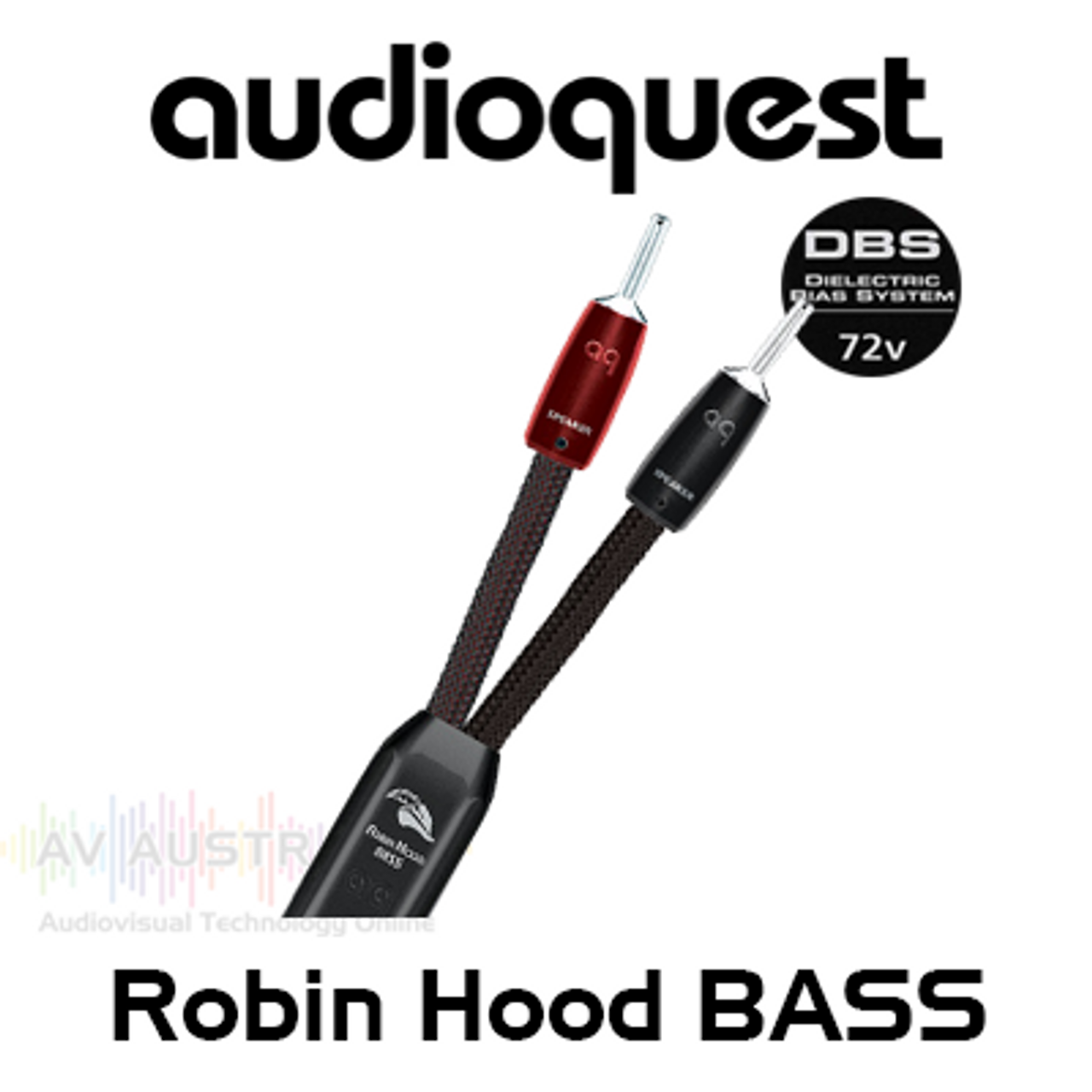 AudioQuest Folk Hero Series Robin Hood BASS 72V DBS Speaker Cable (Pair)