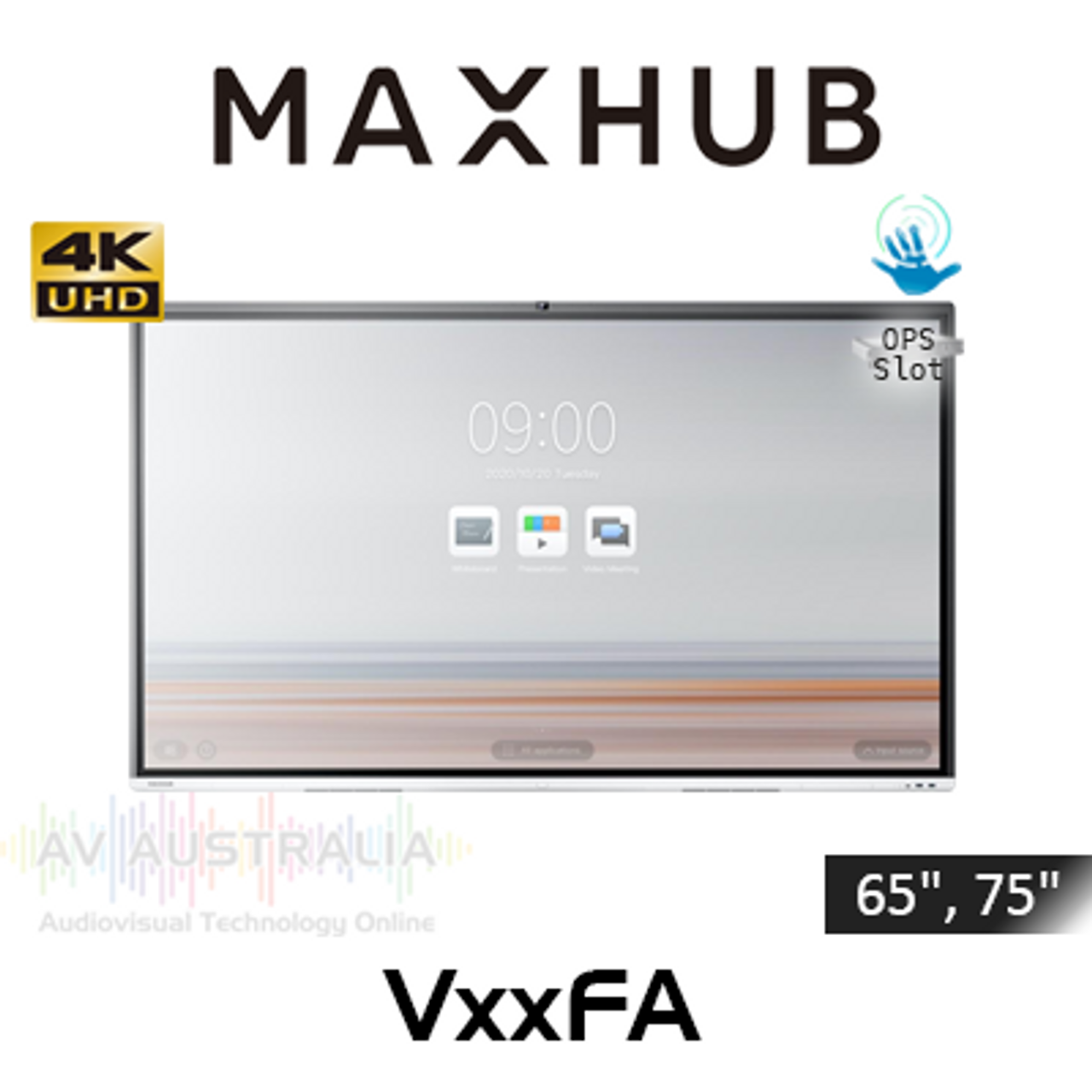 MaxHub V5 Vogue 4K Interactive Displays (65", 75")