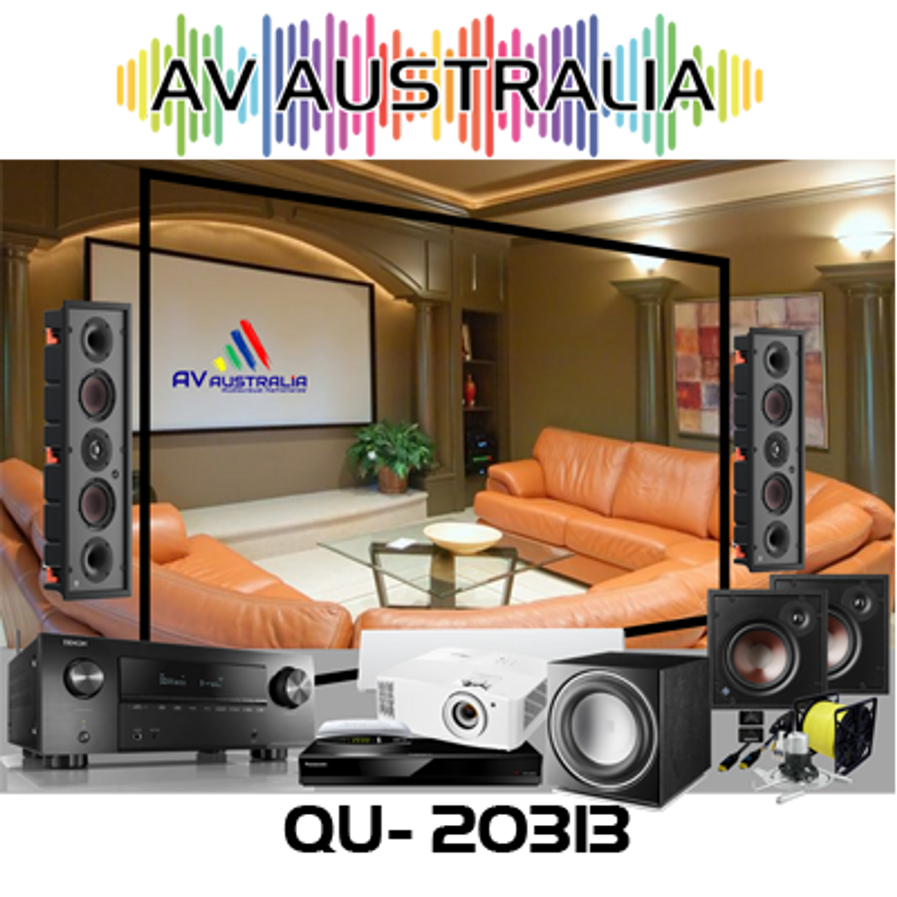 Silver Home Theatre Package featuring In-Wall Speakers