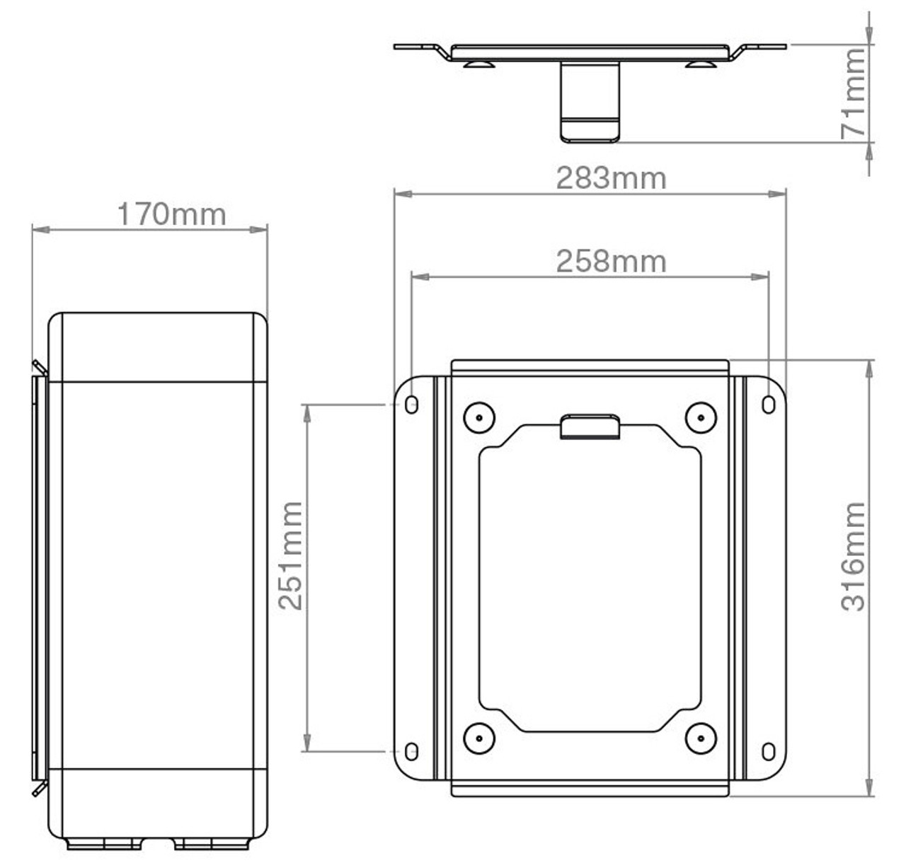 Mountson Premium Wall Mount For Sonos SUB