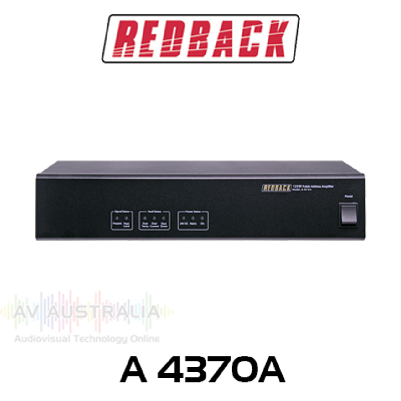 Redback 125W 70/100V PA Power Amplifier