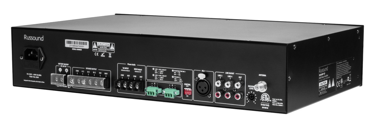 Russound MixAmp-60 70/100V Mixer Amplifier with Media Player