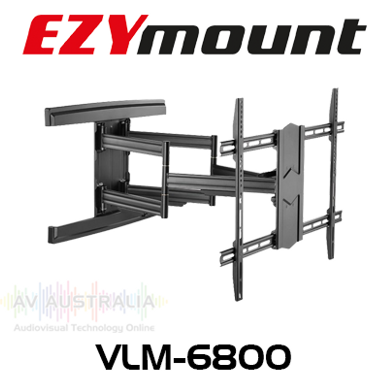 EZYmount VLM-6800 43"-100" Heavy Duty Full Motion TV Wall Mount (70kg Max)