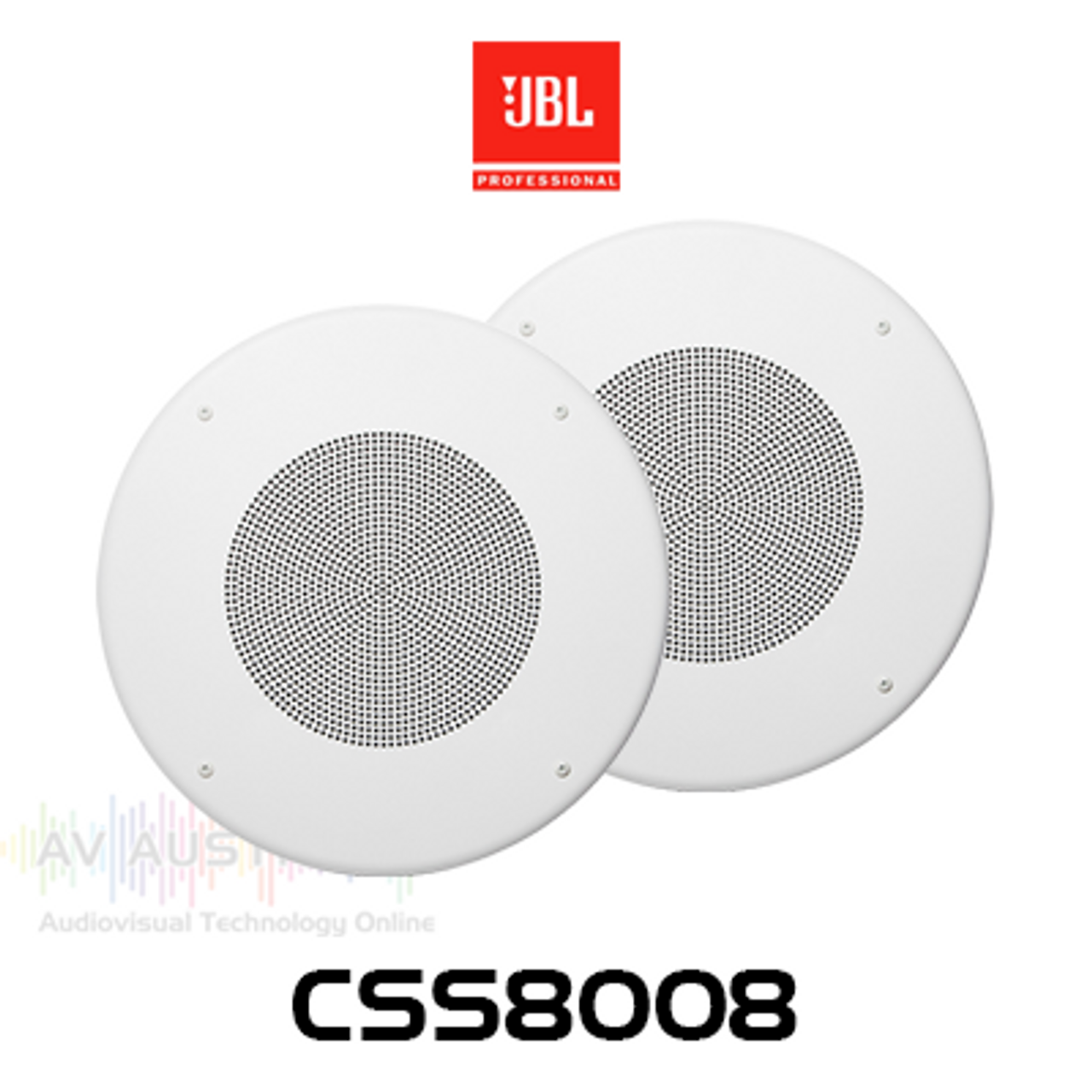 JBL Commercial CSS8008 8" 25/70/100V In-Ceiling Speakers (Pair)