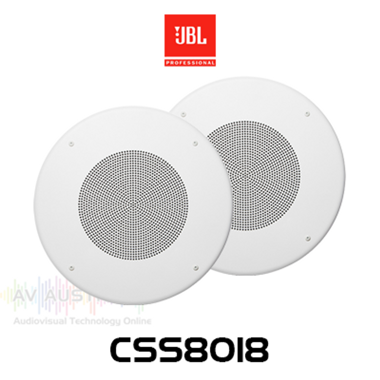 JBL Commercial CSS8018 8" 25/70/100V In-Ceiling Speakers (Pair)