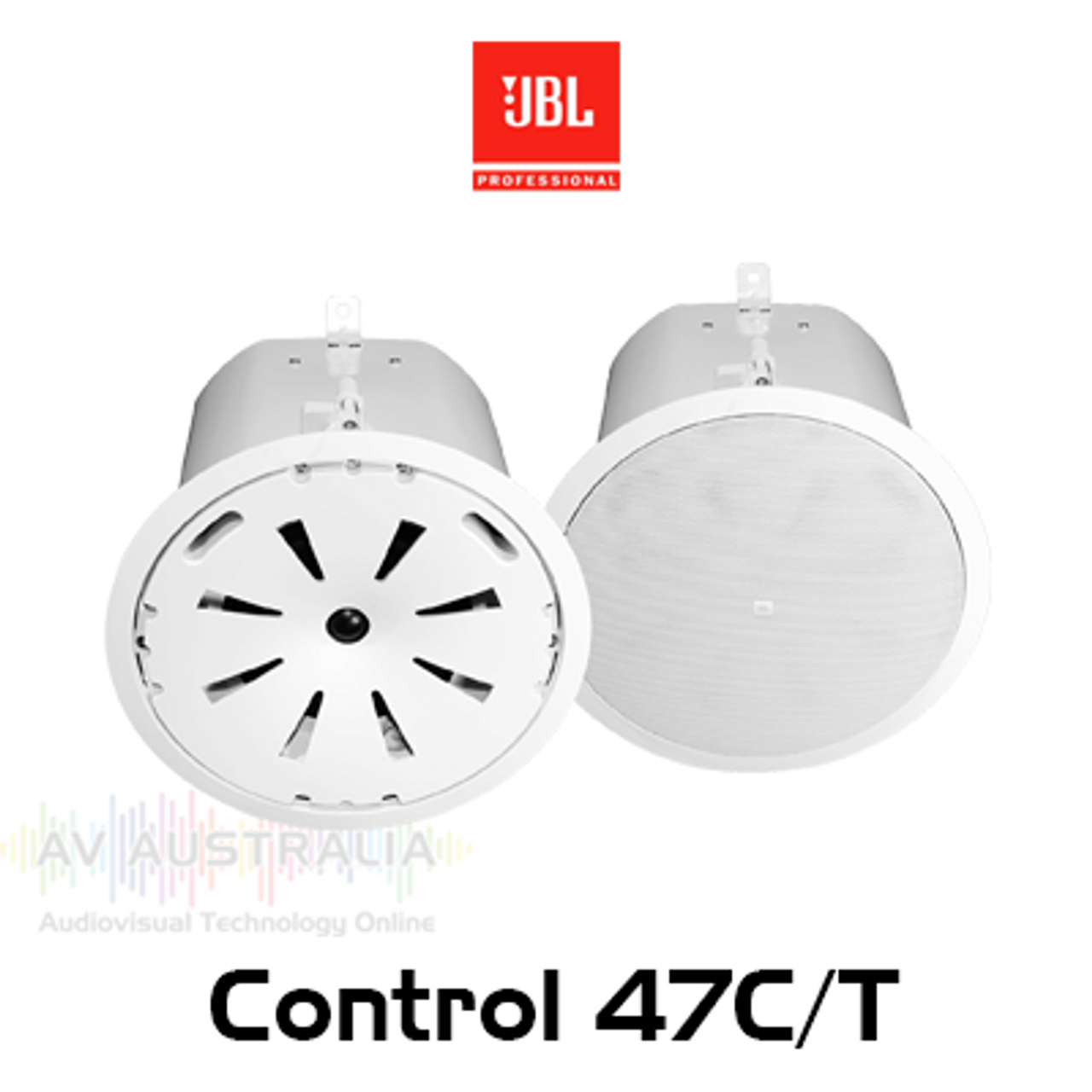 JBL Control 47C/T 6.5" 8 ohm 70/100V Coaxial In-Ceiling Loudspeakers (Pair)