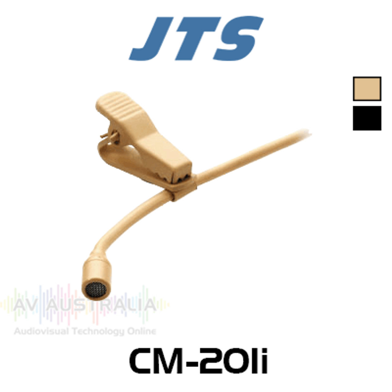 JTS CM-201i Omni-Directional Miniature Lapel Microphone (4P mini-XLR)