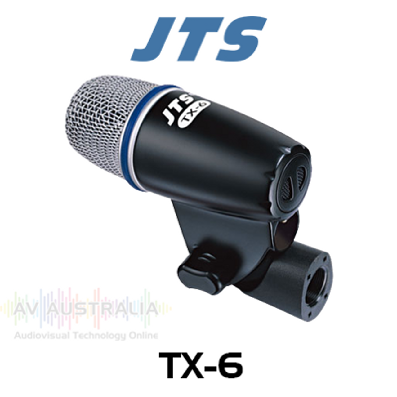 JTS TX-6 Dynamic Instrument Microphone with Stand Adaptor & XLR Cable
