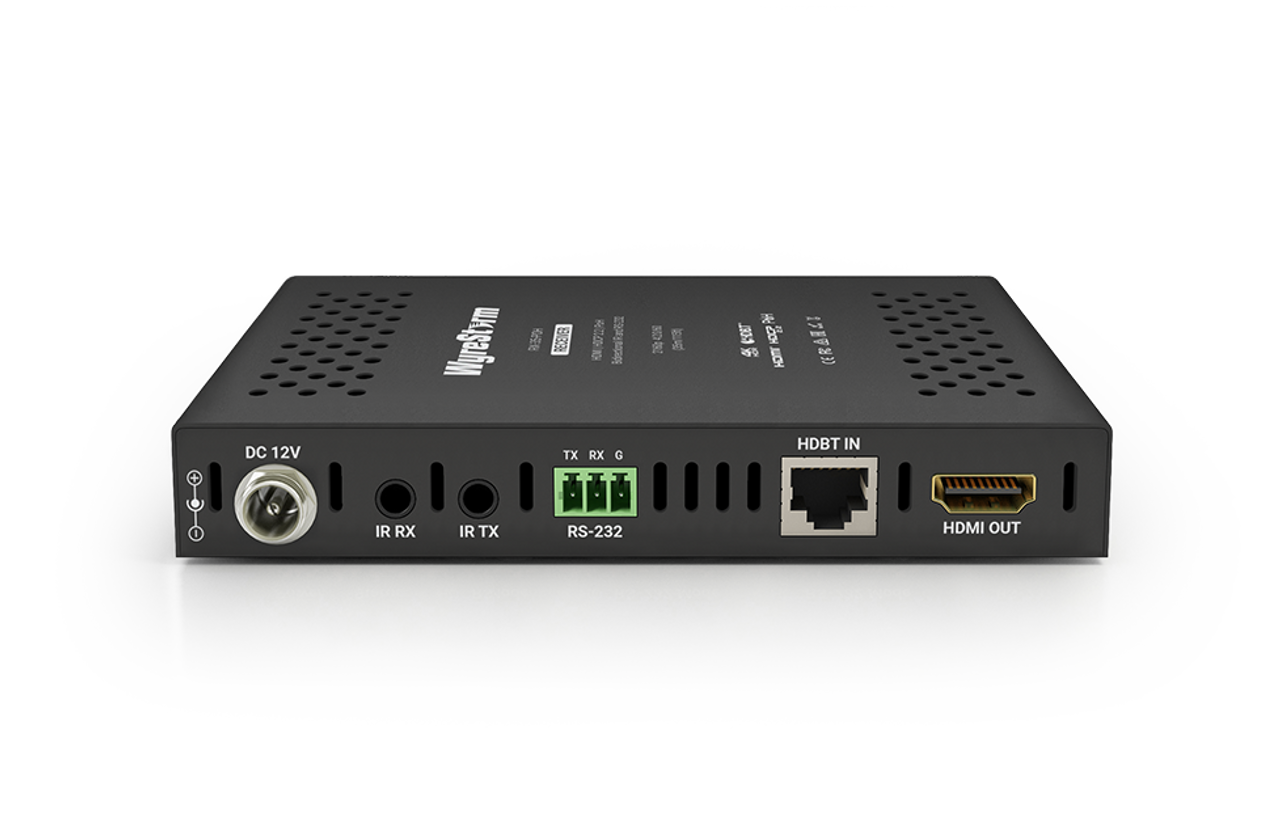 WyreStorm 4K HDR HDBaseT Receiver with 2-Way IR, RS-232 and PoH (35m)