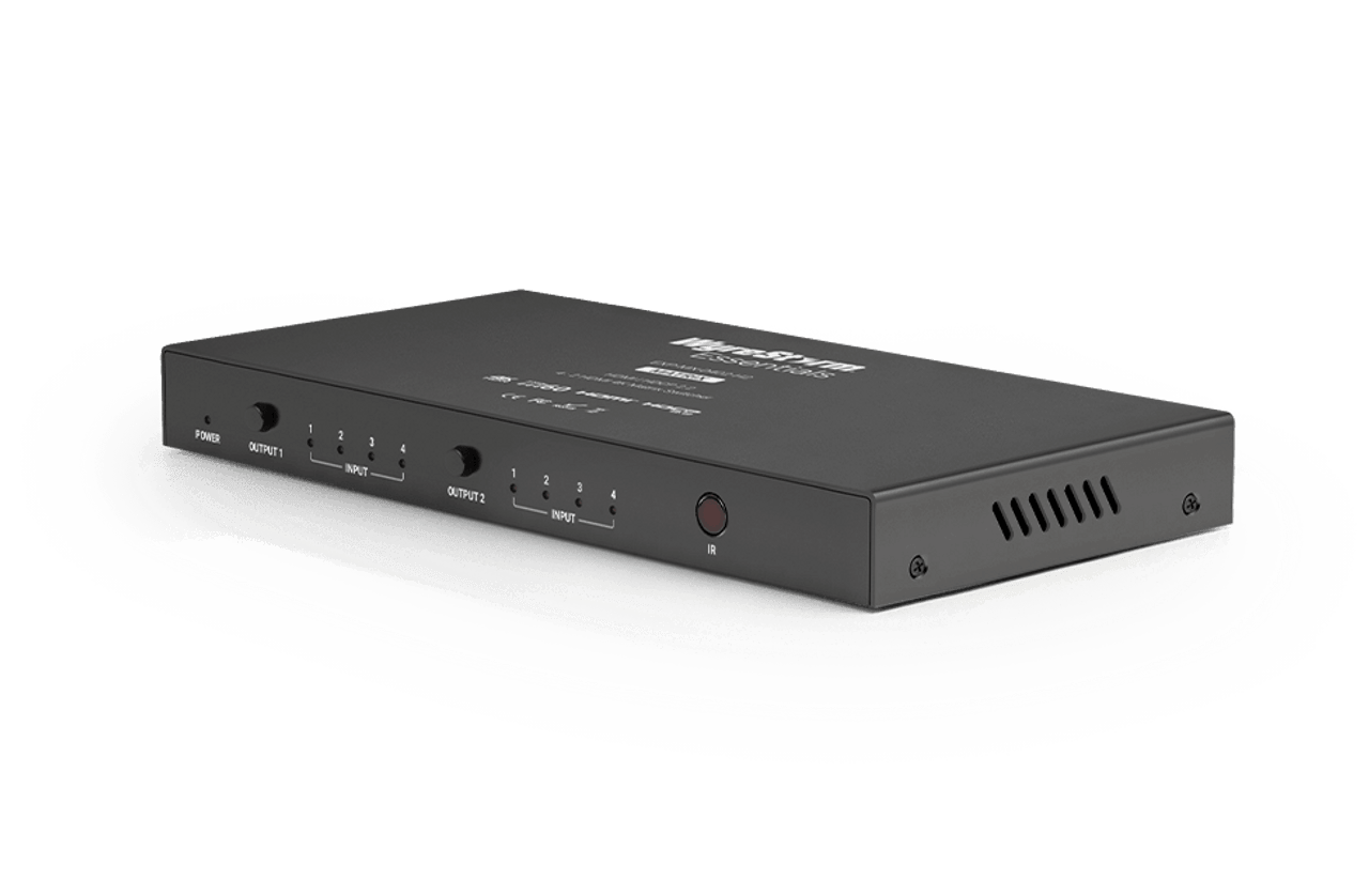WyreStorm Essentials 4x2 4K60 HDMI Matrix Switcher with 2 Scaling Outputs