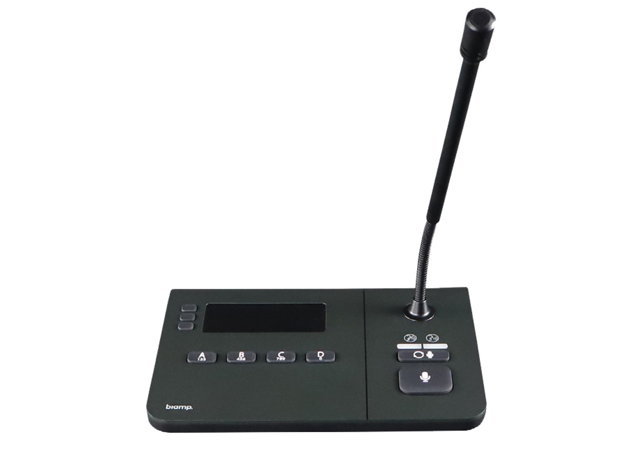 Biamp NPX-G1040 4-Button Networked Paging Station For Qt X & Tesira Systems