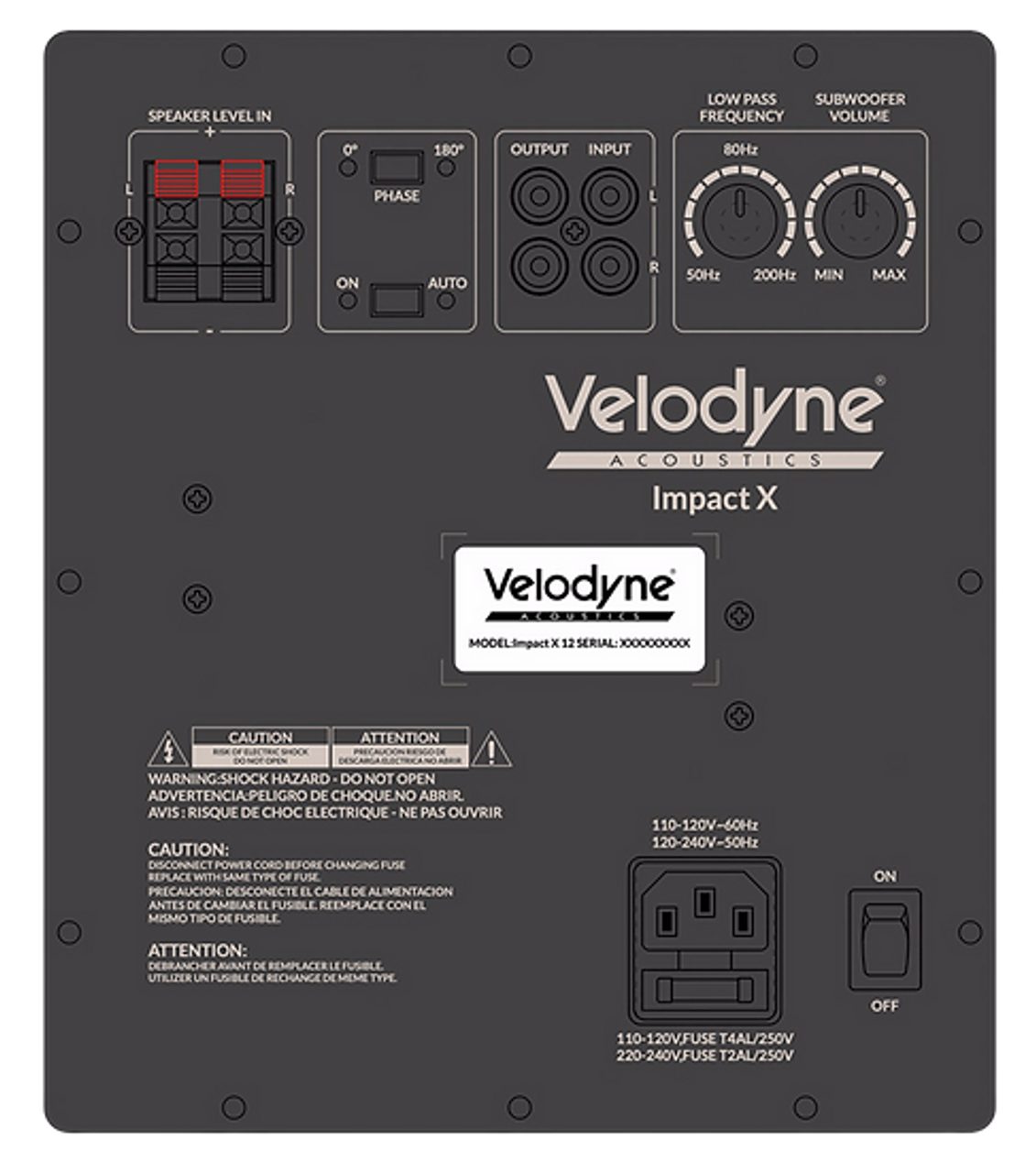 Velodyne Impact X 10" 250W RMS Powered Subwoofer with DSP