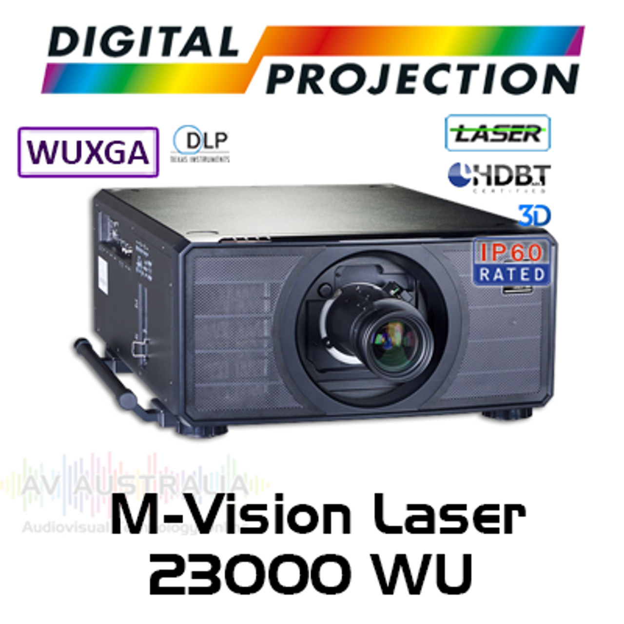 Digital Projection M-Vision Laser 23000 WU WUXGA IP60 24/7 HDBaseT 3D DLP Projector with Red Laser