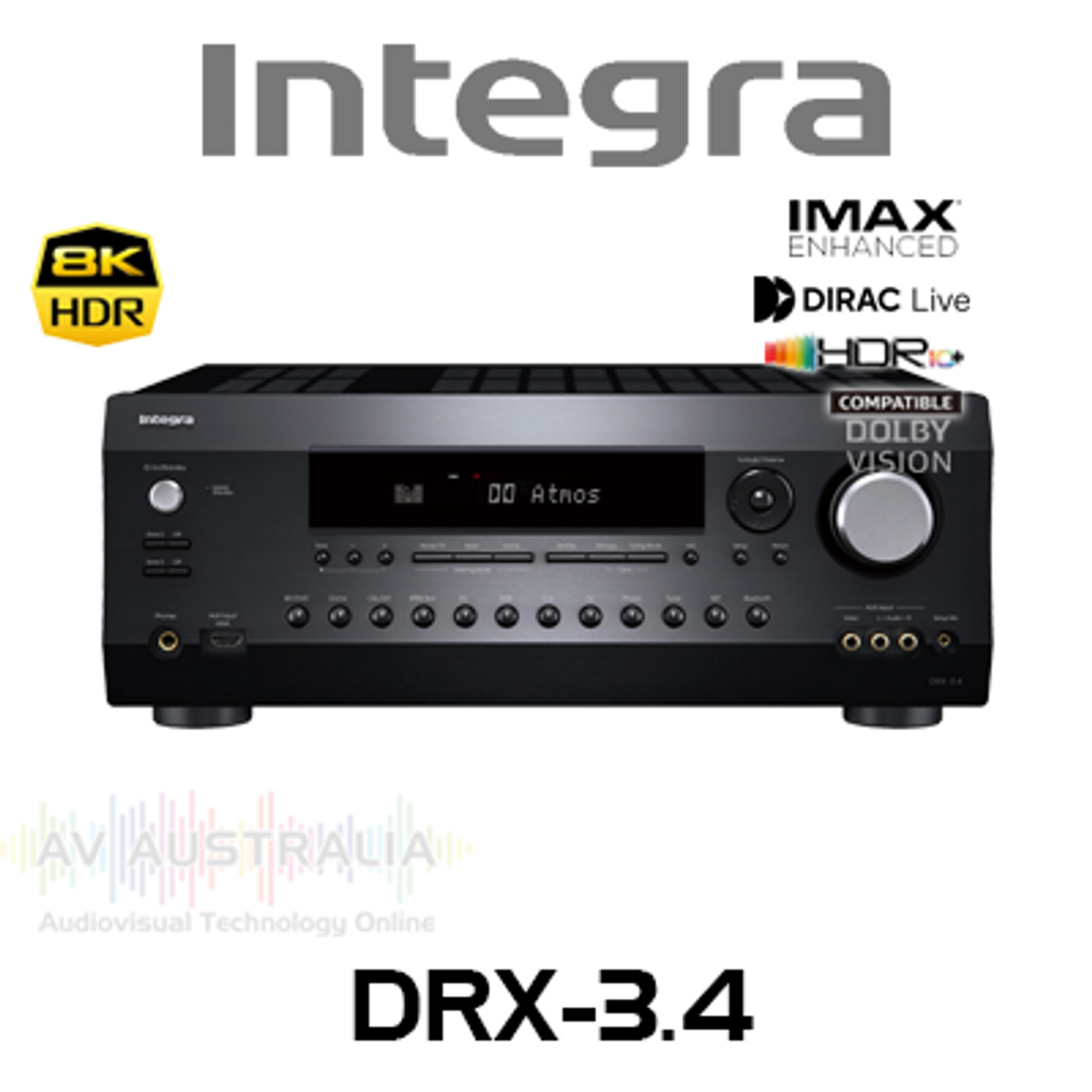 Integra DRX-3.4 9.2-Ch 8K IMAX Enhanced Dolby Atmos AV Receiver