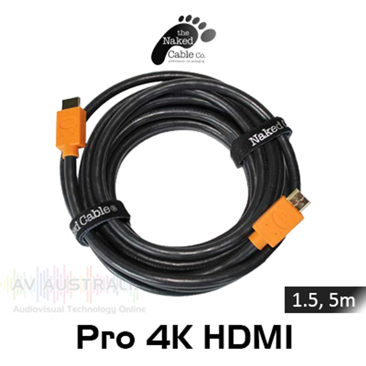 Naked Cable Pro 4K Ultra High Speed HDMI 2.1 Cables (1.5, 5m)