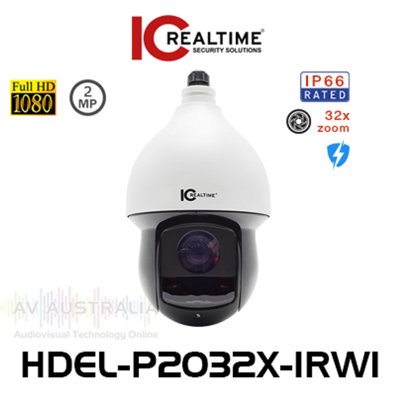 IC Realtime 2MP 1080P Starvis 32x PTZ Outdoor HD-AVS Full Size Camera