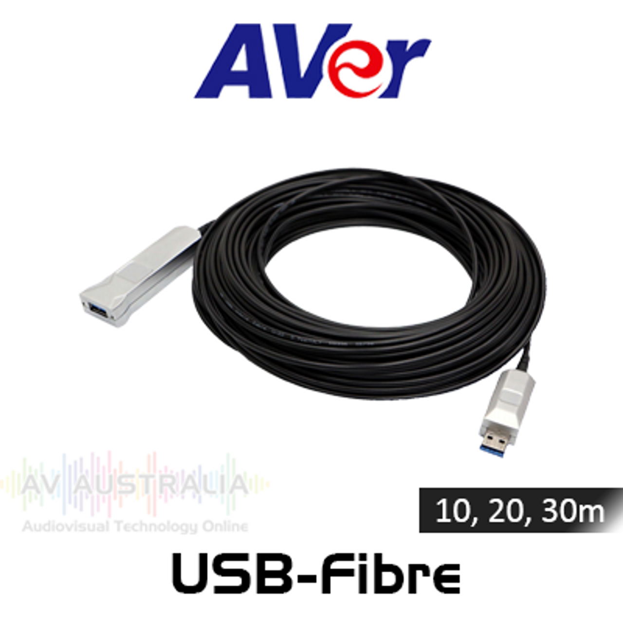 Aver USB 3.1 Male To Female Fibre Extension Cables (10, 20, 30m)