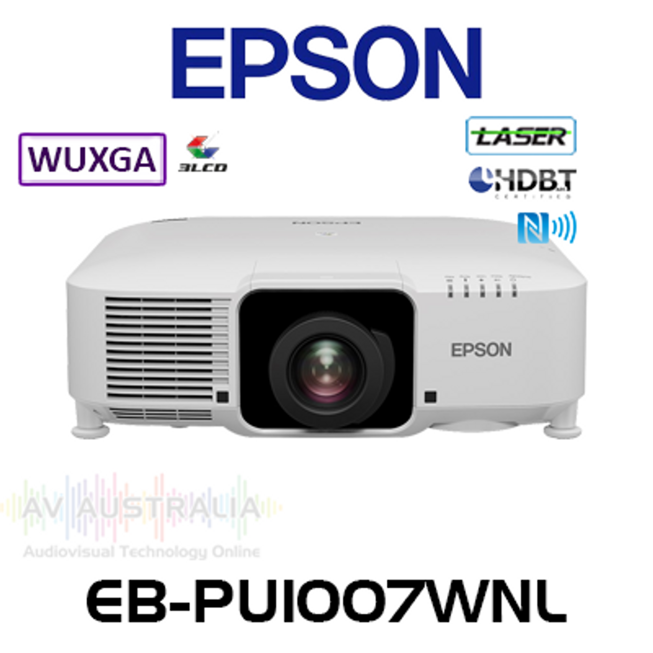 Epson EB-PU1007W WUXGA 4K Enhancement 7000 Lumens HDBaseT Laser Installation Projector