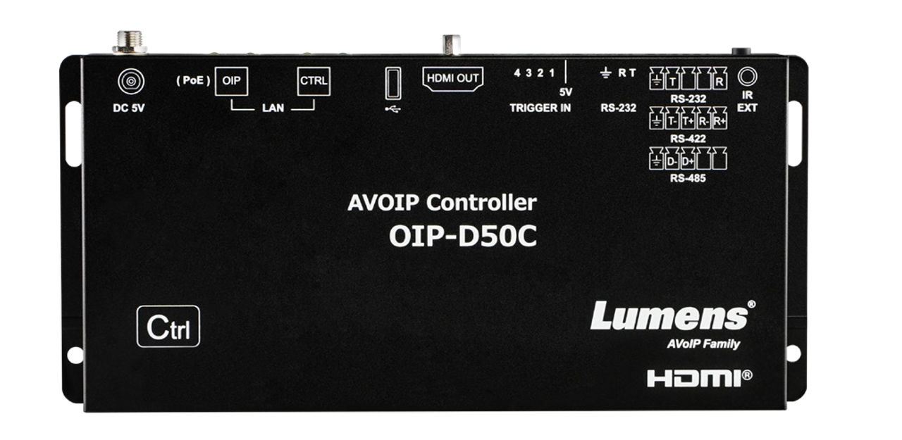 Lumens OIP-D50C AV Over IP Controller For 4K Encoder / Decoder