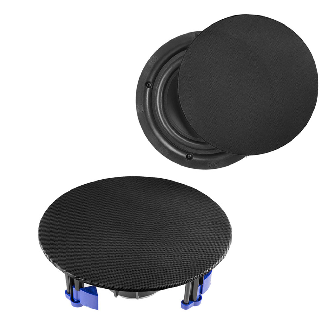 Power Dynamics NCBT8 8" Low Profile Powered Bluetooth In-Ceiling Speakers (Pair)