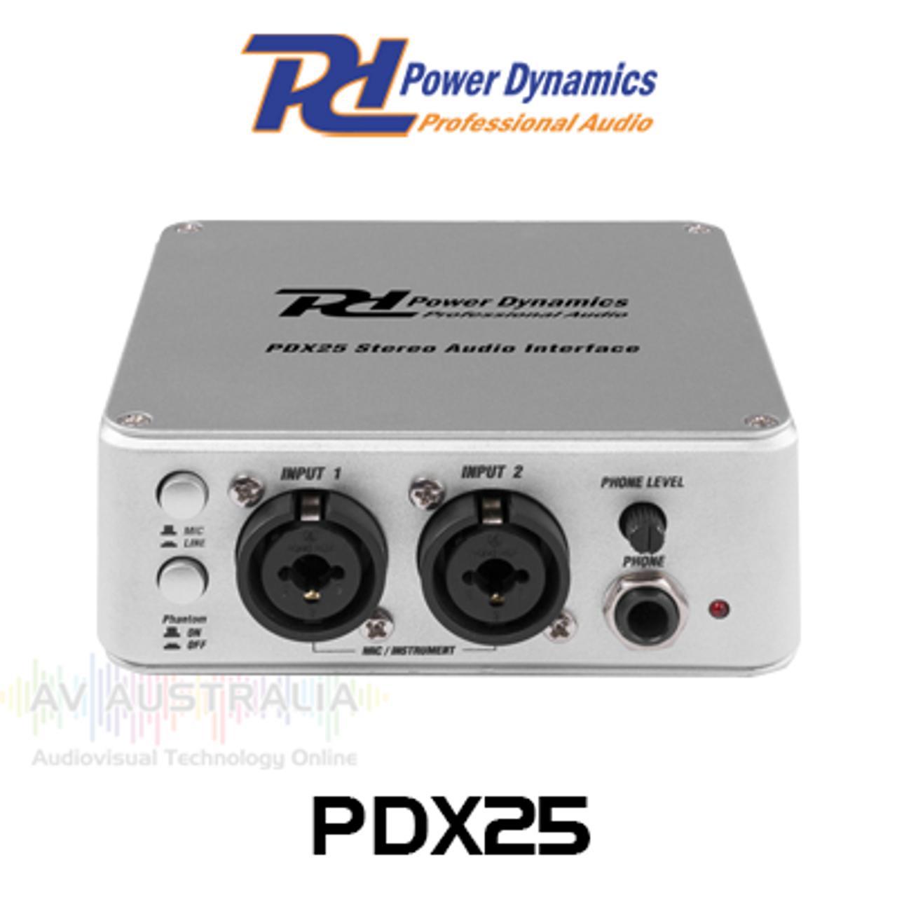 Power Dynamics PDX25 USB Audio Interface AV Australia Online