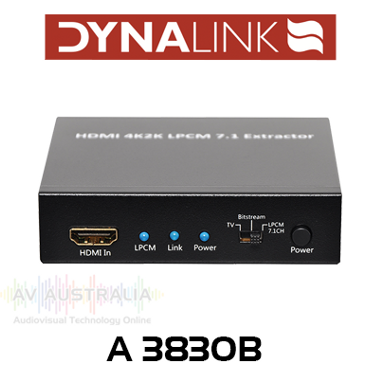 Dynalink HDMI Audio Extractor - LPCM 2/5.1/7.1-Channel