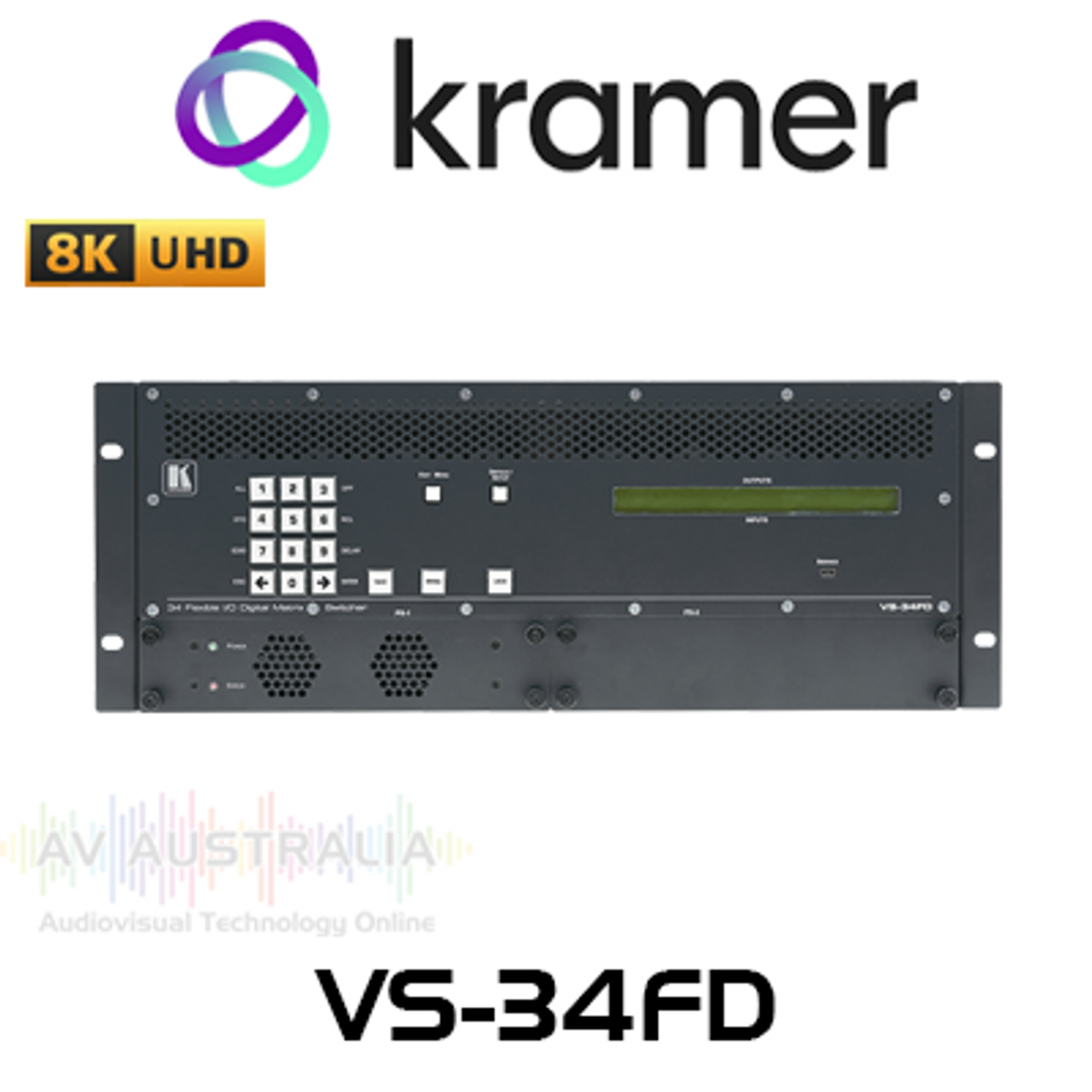 Kramer VS-34FD 34x34 8K Multi-Format Digital Matrix Switcher Chassis