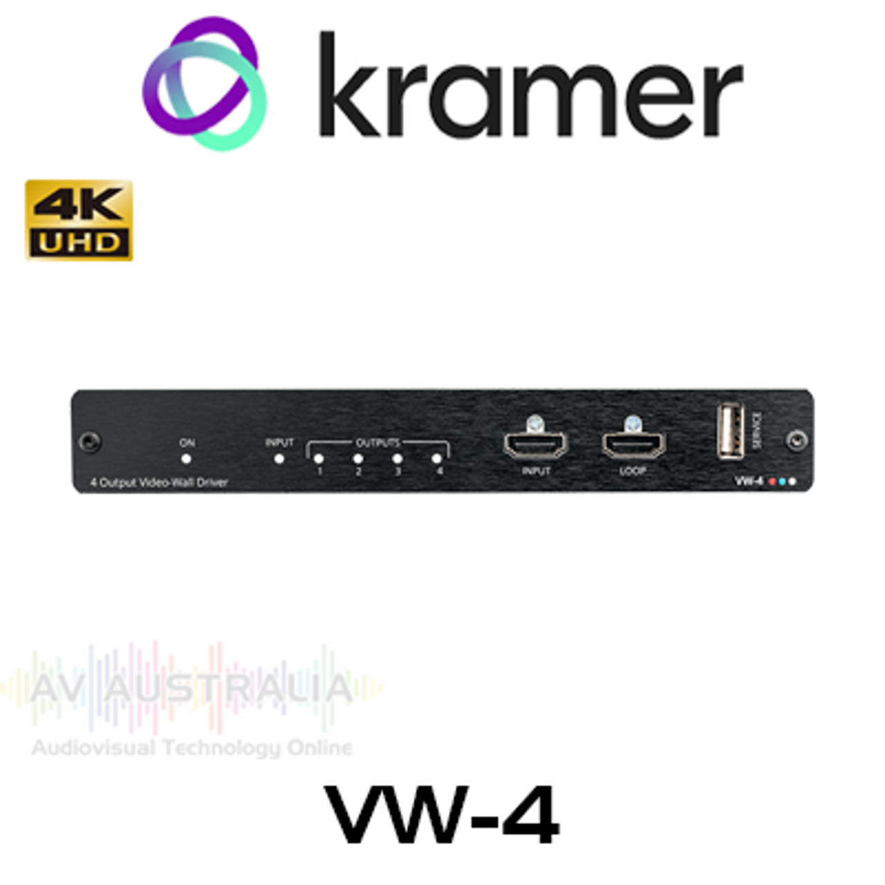 Kramer VW-4 1x4 HDMI Video Wall Processor