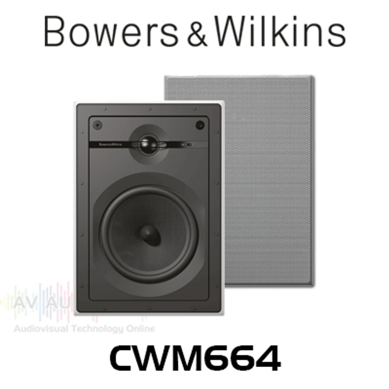 Bowers & Wilkins CWM664 6" Glassfibre In-Wall Speakers (Pair)