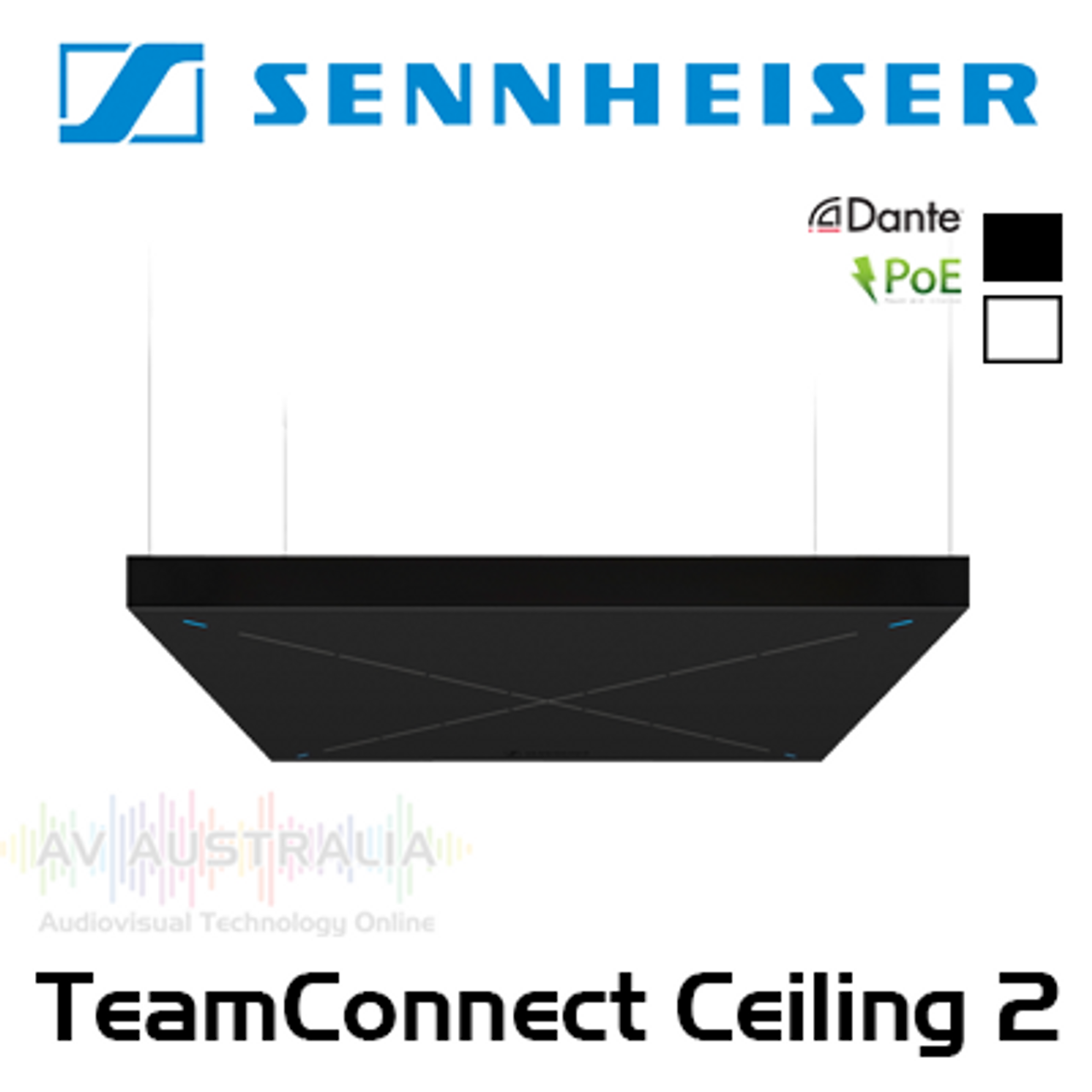 Sennheiser TeamConnect Ceiling 2 Ceiling Microphone With TrueVoicelift