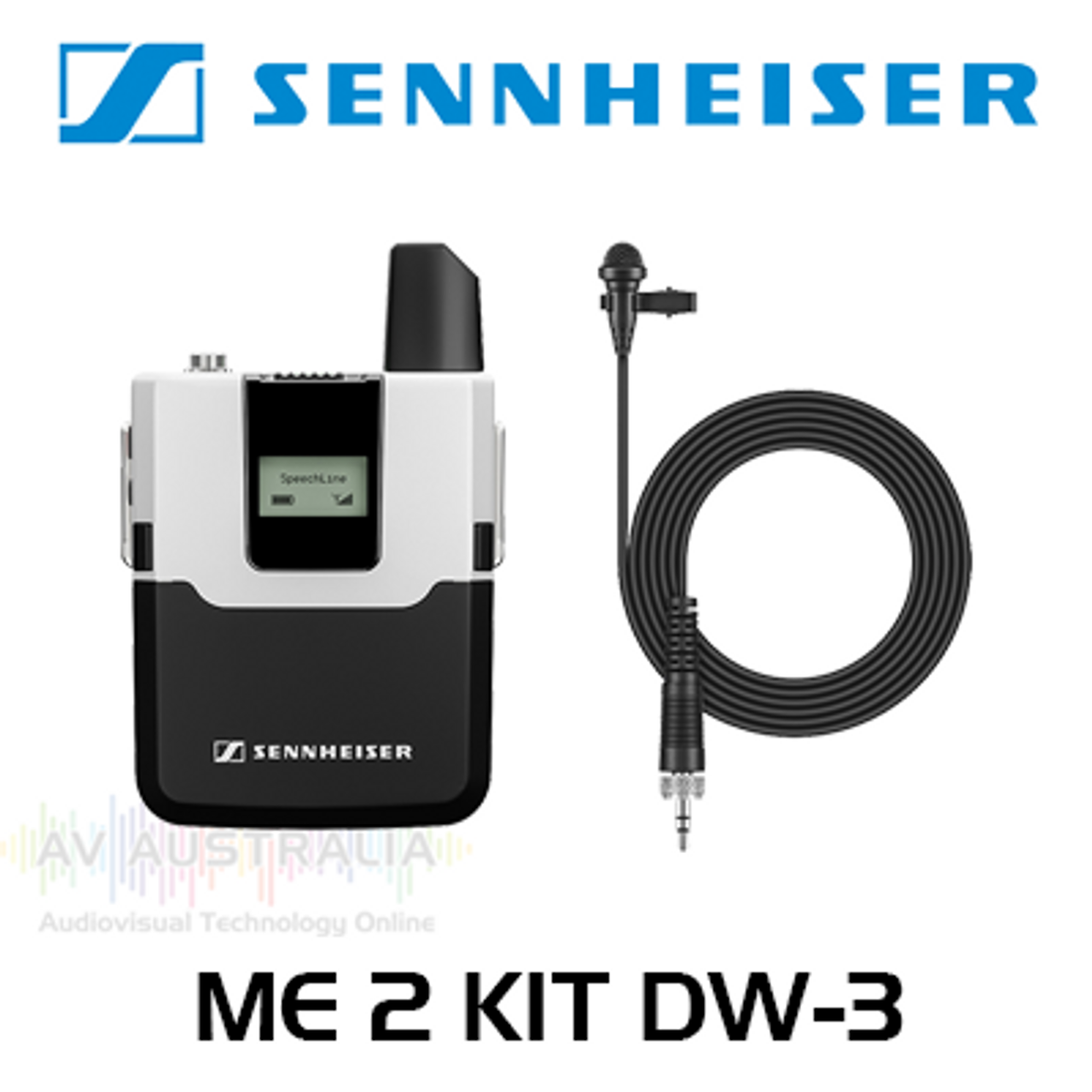 Sennheiser SpeechLine ME 2 KIT DW-3 Digital Wireless Bodypack Kit