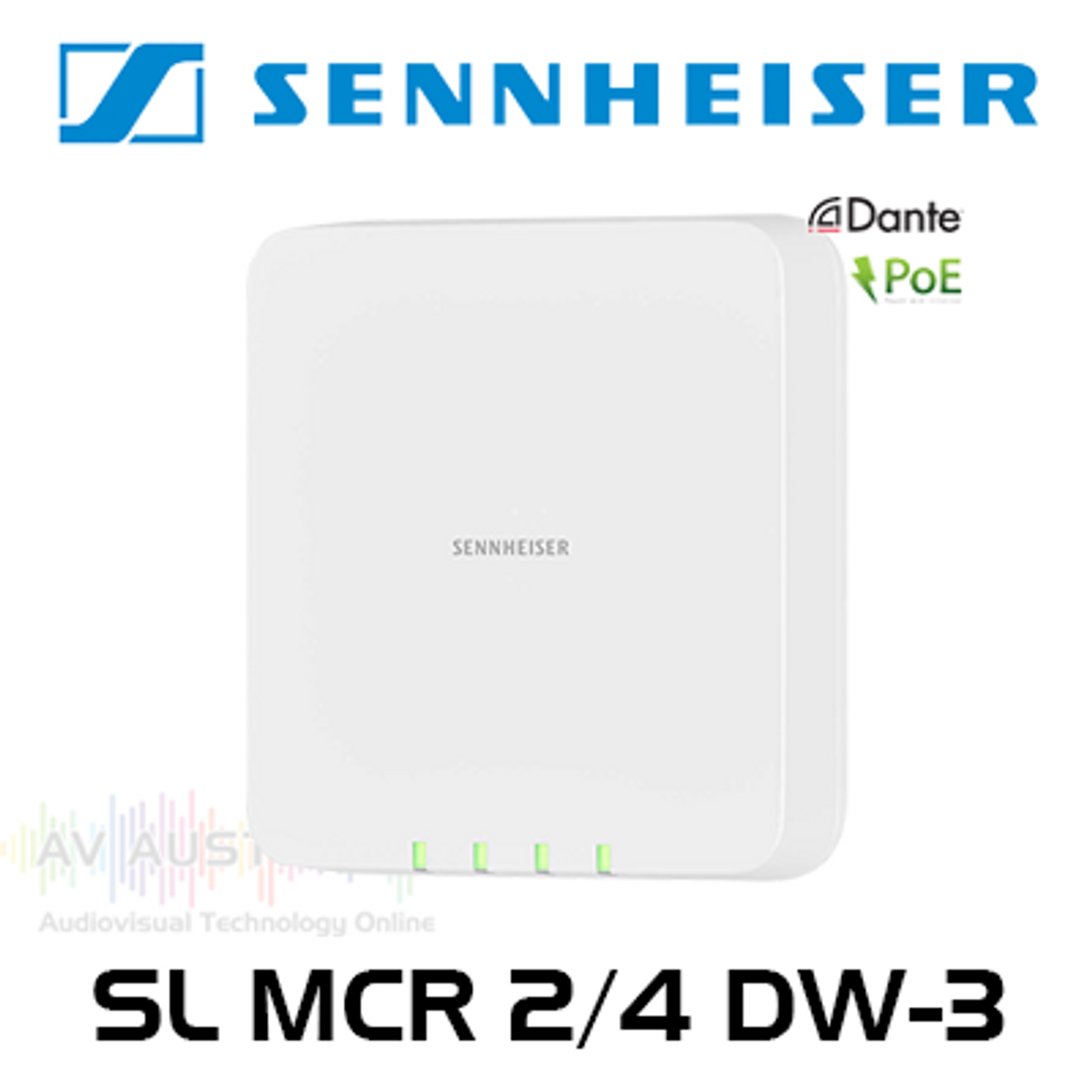 Sennheiser SpeechLine DW-3 Multi-Channel PoE Receiver with Dante