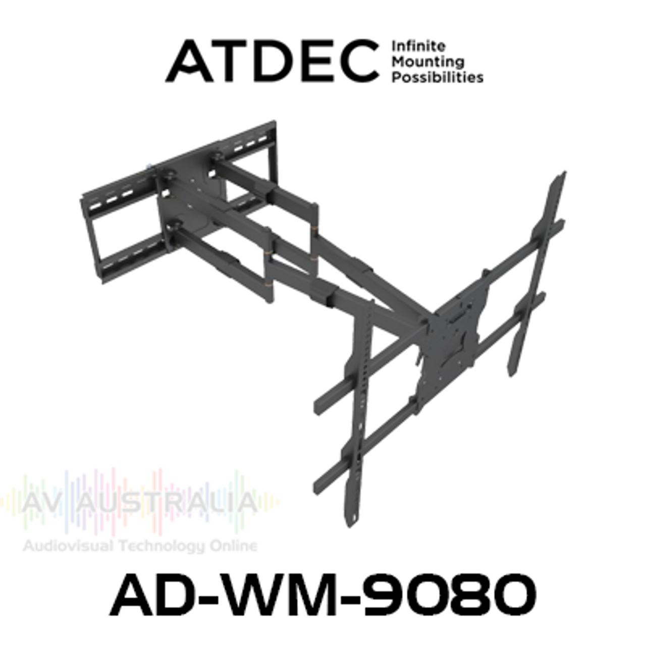 Atdec AD-WM-9080 50"-100" Full Motion TV Wall Mount (90kg Max)