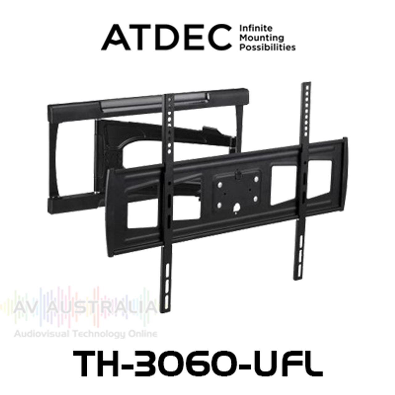 Atdec TH-3060-UFL 700x500mm VESA Ultra Slim Articulated TV Wall Mount (35kg Max)