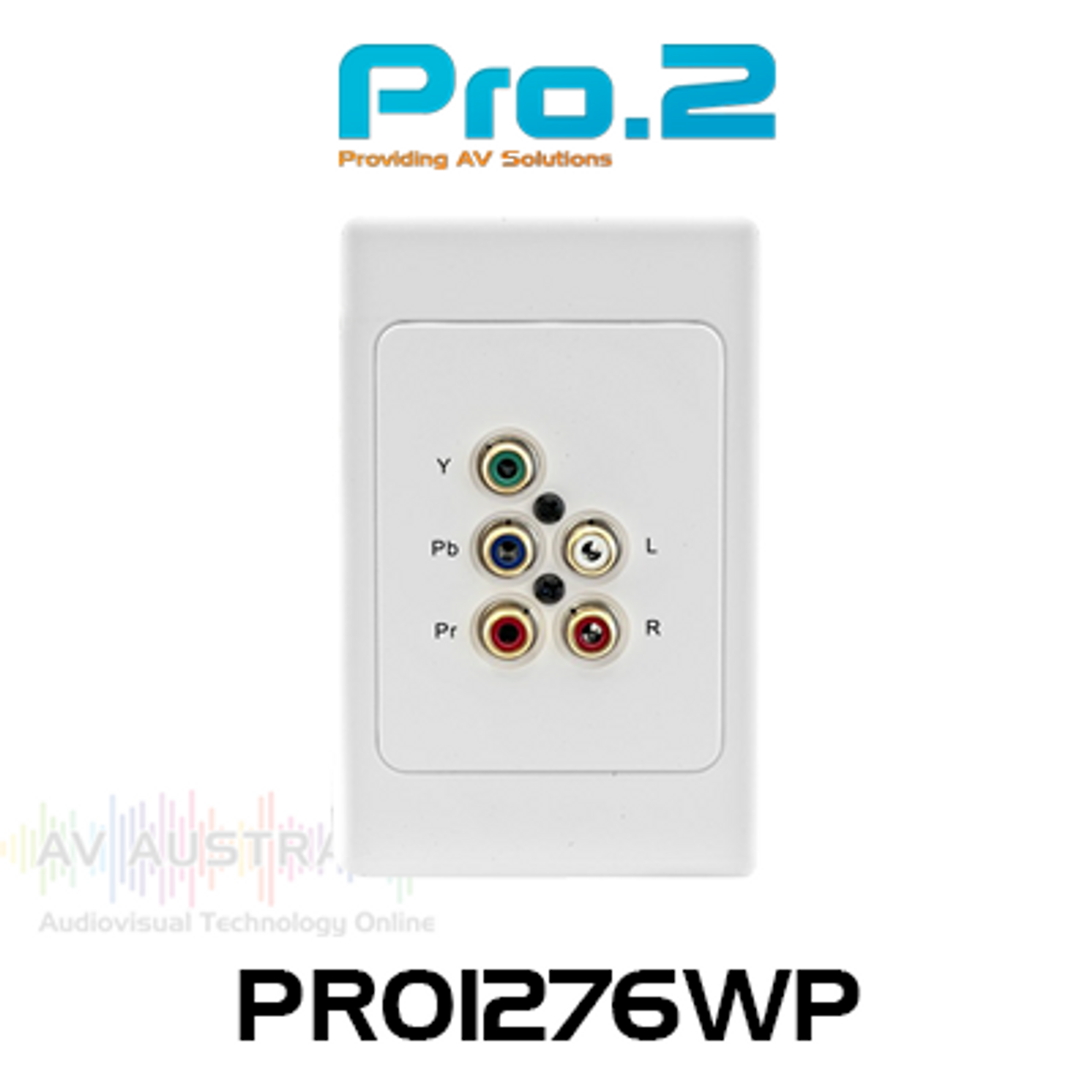 Pro.2 Component Stereo Over Cat5E Wallplate