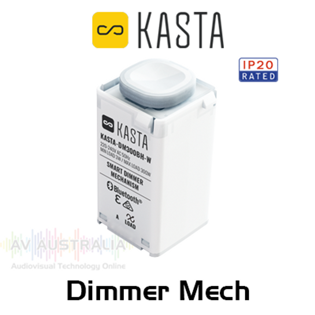 Kasta Smart Push Button Dimmer Mechanism (300W Max)