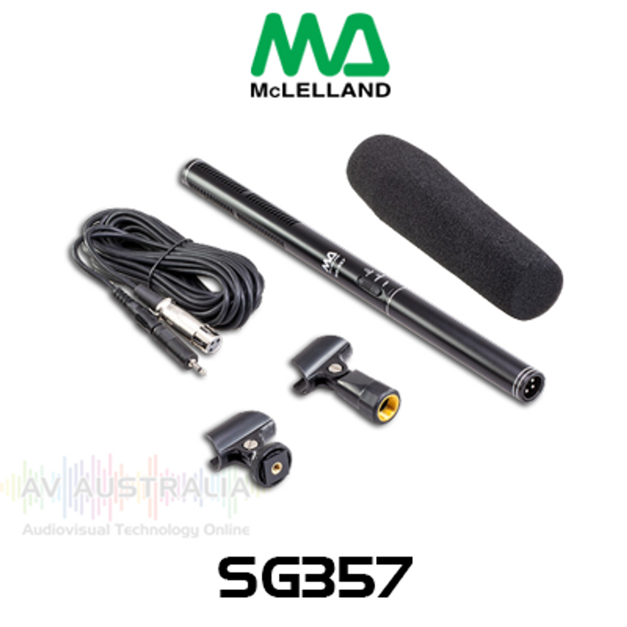 McLelland SG357 Super Cardioid Condenser Shortgun Microphone (3P XLR)