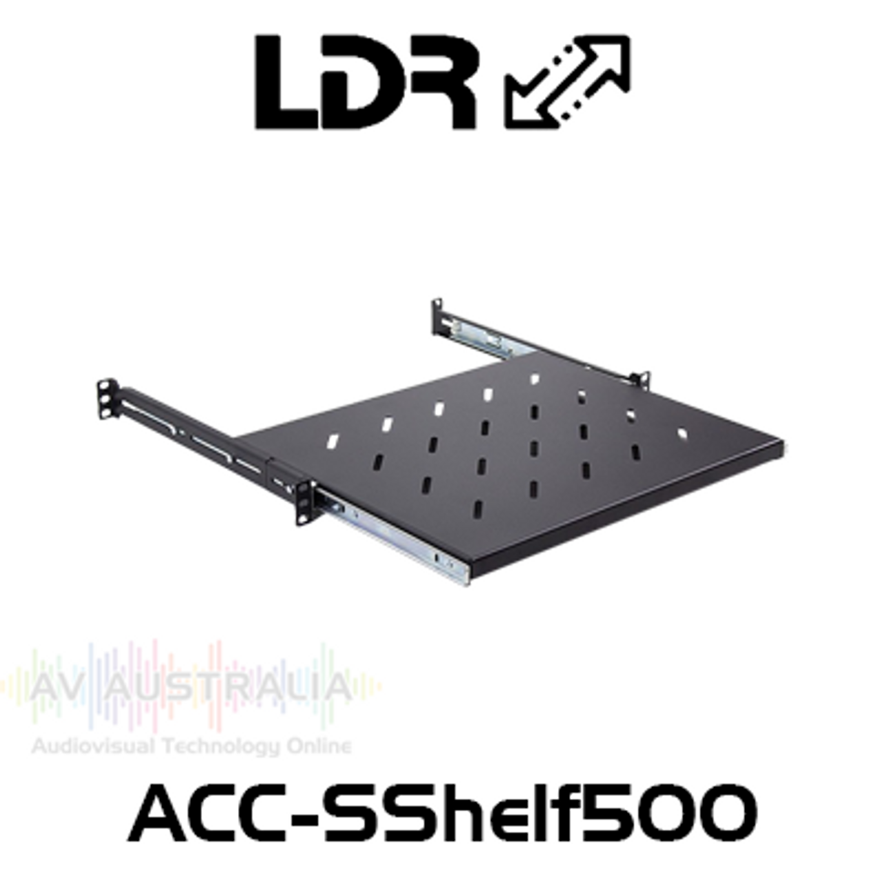 LDR 1RU Sliding Shelf For 450mm To 600mm Deep Server Racks