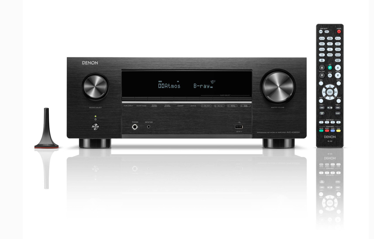 Denon AVC-X3800H 9.4-Ch 8K HDR IMAX Enhanced AV Receiver with Auro 3D & HEOS Built-in