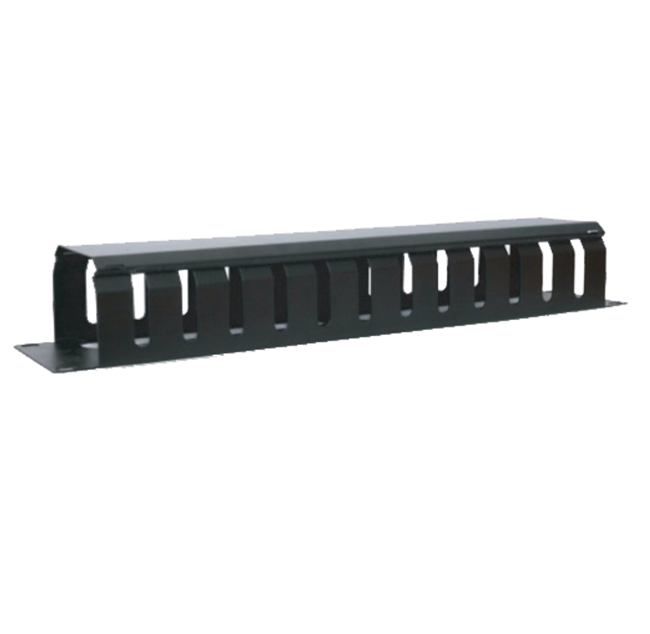 LDR 19" 1RU Cable Management Rail 24 Slot Shallow