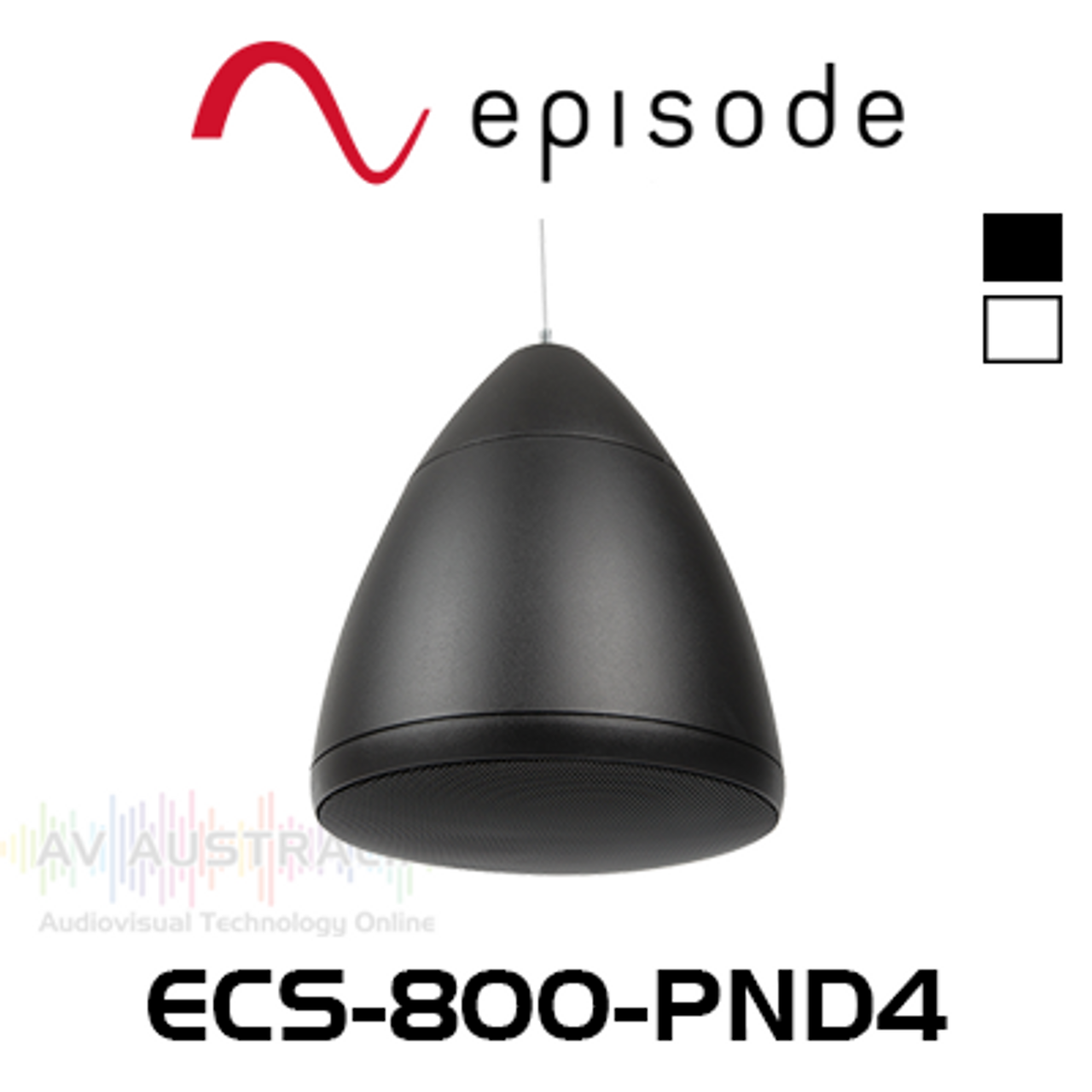 Episode 800 Commercial Series 4" 8 ohm 70/100V Pendant Speaker With Gripple Kit (Each)