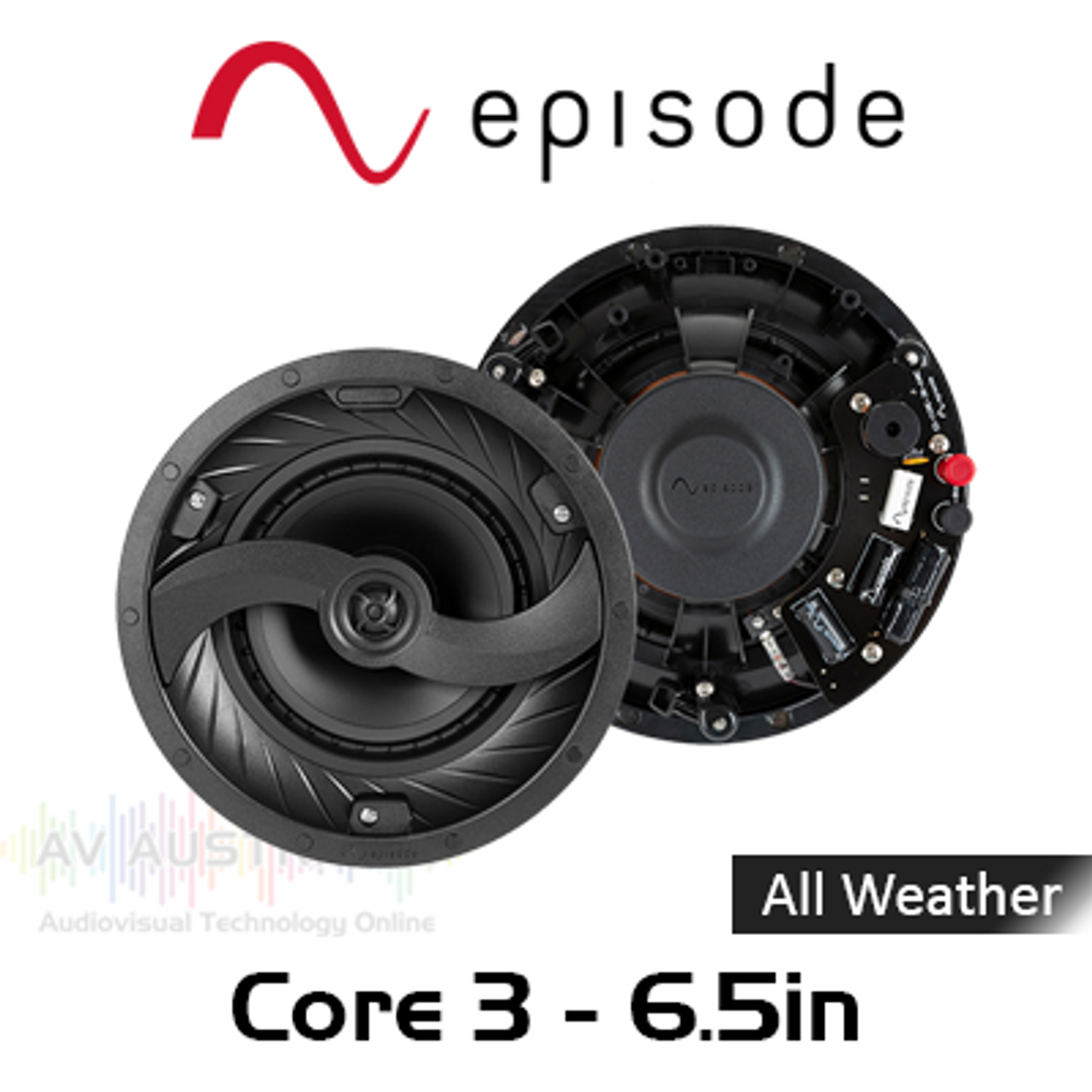 Episode Core 3 Series 6.5" All Weather In-Ceiling Speakers (Pair)