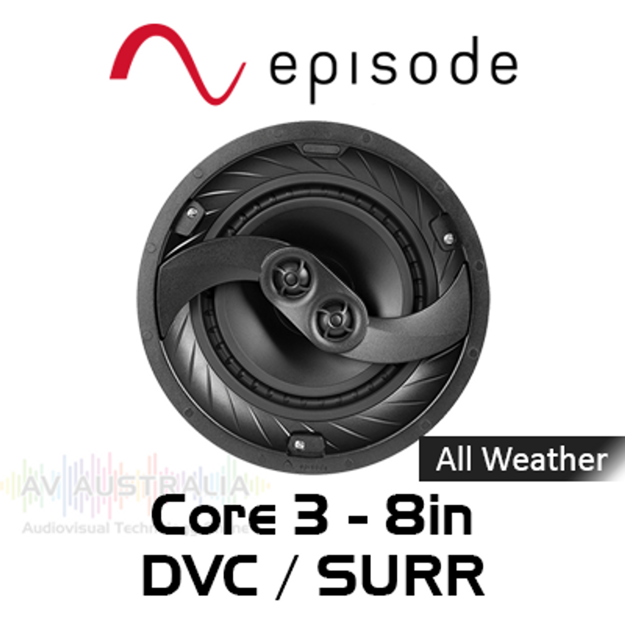 Episode Core 3 Series 8" DVC / Surround All Weather In-Ceiling Speaker (Each)