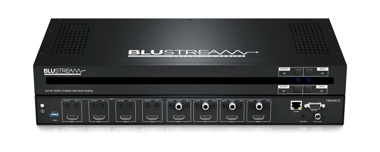 BluStream Contractor 4x4 4K HDR HDMI 2.0 Matrix with Audio Breakout