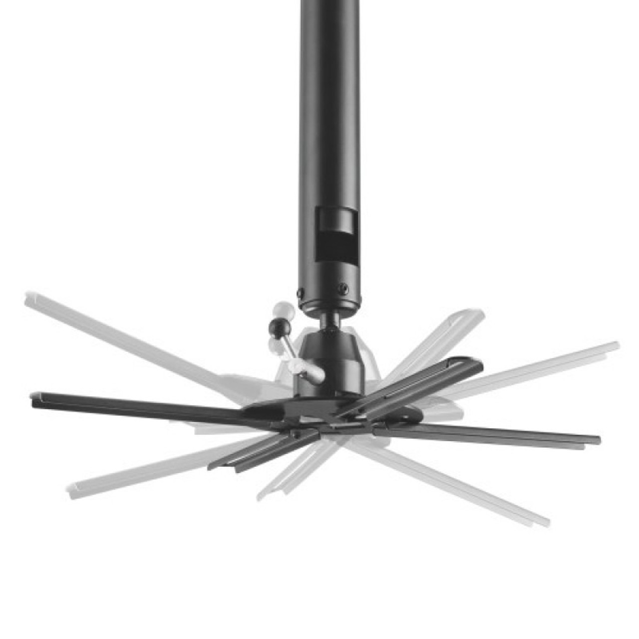 Quantum Sphere 670-900mm Height Adjustable Projector Ceiling Mount (30kg Max)